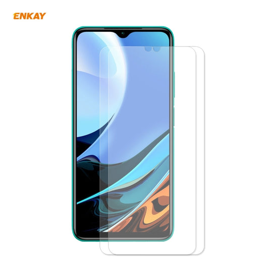 2 films en verre trempé ENKAY Hat-Prince 0.26mm 9H 2.5D Curved Edge, pour Xiaomi Redmi 9T (2 films), pour Xiaomi Redmi Note 9T (2 films), pour Xiaomi Redmi K40 (2 films), pour Samsung Galaxy F62 (2 films), pour Samsung Galaxy A72 5G (2 films)...