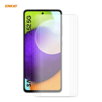 5 PCS ENKAY Hat-Prince 0.26mm 9H 2.5D Curved Edge Tempered Glass Film, For Xiaomi Redmi 9T, For Xiaomi Redmi Note 9T, For Xiaomi Redmi K40 / K40 Pro / K40 Pro+, For Samsung Galaxy A52 5G, For Samsung Galaxy A72 5G, For Samsung Galaxy F62