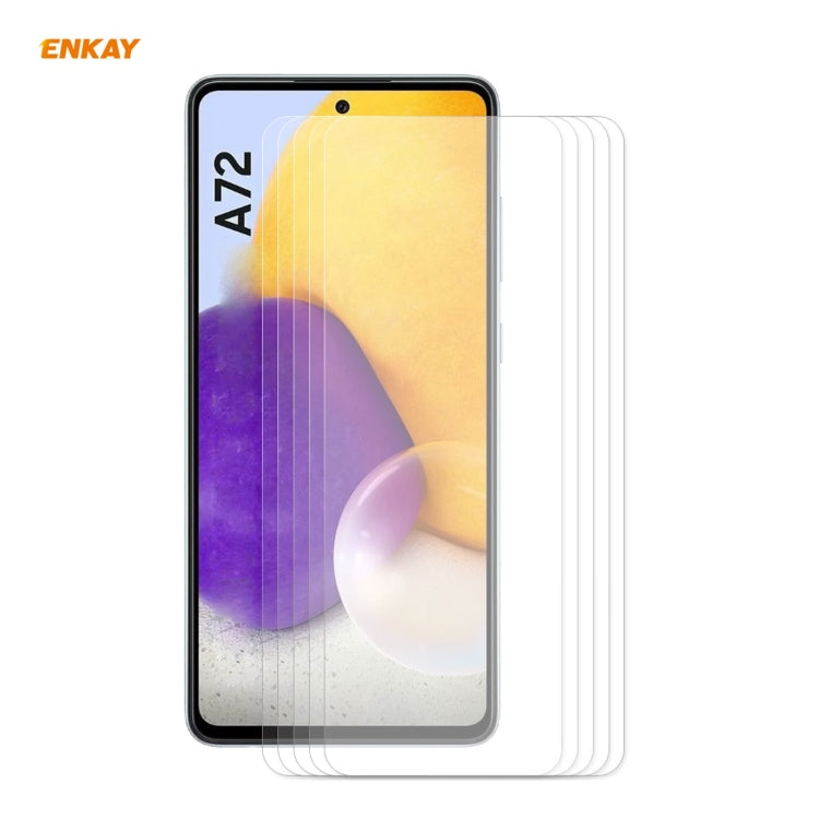 5 PCS ENKAY Hat-Prince 0.26mm 9H 2.5D Curved Edge Tempered Glass Film, For Xiaomi Redmi 9T, For Xiaomi Redmi Note 9T, For Xiaomi Redmi K40 / K40 Pro / K40 Pro+, For Samsung Galaxy A52 5G, For Samsung Galaxy A72 5G, For Samsung Galaxy F62