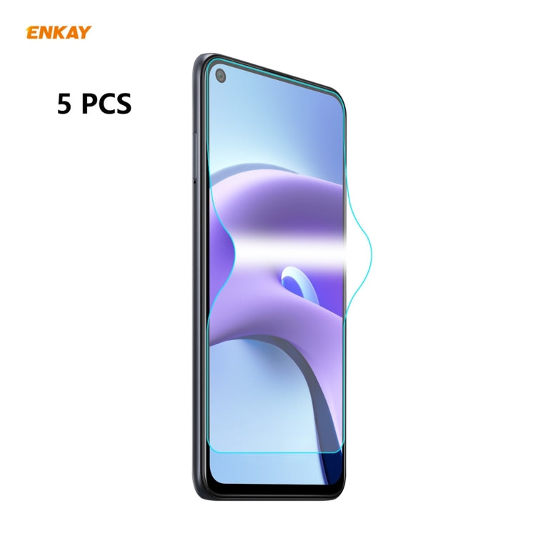 5 PCS ENKAY Hat-Prince 0.1mm 3D Full Screen Protector Explosion-proof Hydrogel Film, For Samsung Galaxy A52 5G, For Samsung Galaxy A72 5G, For Xiaomi Redmi 9T, For Xiaomi Redmi Note 9T, For Xiaomi Redmi K40 / K40 Pro / K40 Pro+