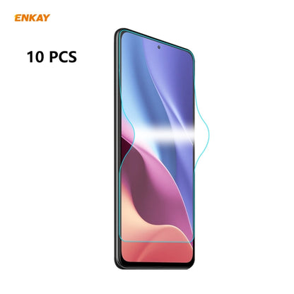 10 PCS ENKAY Hat-Prince 0.1mm 3D Full Screen Protector Explosion-proof Hydrogel Film, For Samsung Galaxy A52 5G, For Samsung Galaxy A72 5G, For Xiaomi Redmi 9T, For Xiaomi Redmi Note 9T, For Xiaomi Redmi K40 / K40 Pro / K40 Pro+