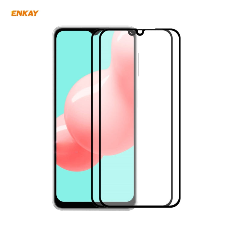 2 PCS ENKAY Hat-Prince Full Glue 0.26mm 9H 2.5D Tempered Glass Full Coverage Film, For Samsung Galaxy A32 5G(2 PCS), For Samsung Galaxy A52 5G, For Samsung Galaxy A72 5G(2pcs)