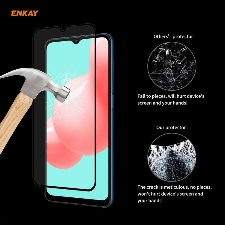 2 PCS ENKAY Hat-Prince Full Glue 0.26mm 9H 2.5D Tempered Glass Full Coverage Film, For Samsung Galaxy A32 5G(2 PCS), For Samsung Galaxy A52 5G, For Samsung Galaxy A72 5G(2pcs)