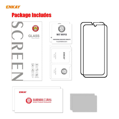 2 PCS ENKAY Hat-Prince Full Glue 0.26mm 9H 2.5D Tempered Glass Full Coverage Film, For Samsung Galaxy A32 5G(2 PCS), For Samsung Galaxy A52 5G, For Samsung Galaxy A72 5G(2pcs)