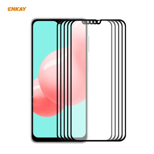 5 films de protection en verre trempé ENKAY Hat-Prince Full Glue 0,26 mm 9H 2,5D à couverture complète, pour Samsung Galaxy A32 5G, pour Samsung Galaxy A52 5G, pour Samsung Galaxy A72 5G