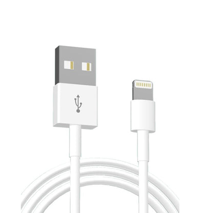 Dual USB Portable Travel Charger + 1 Meter USB to 8 Pin Data Cable, EU Plug