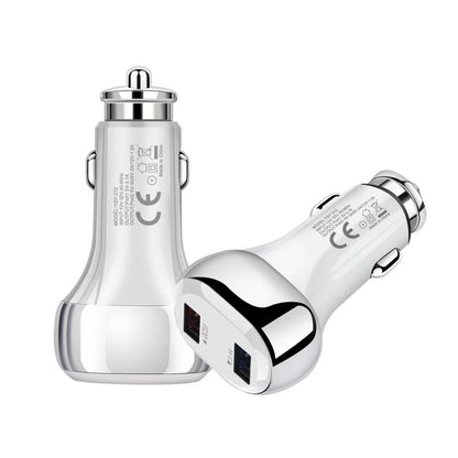 YSY-312 18W Portable QC3.0 Dual USB Mobile Phones and Tablet PCs Universal Car Charger, Car Charger