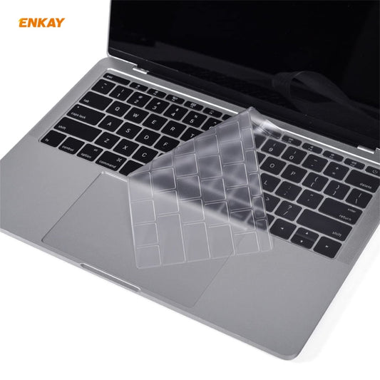 Film de protection de clavier ENKAY en TPU souple, version US, pour MacBook 12 pouces A1534 (2015) / Pro 13,3 pouces A1708 (sans Touch Bar), version US