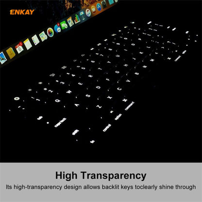 ENKAY US Version Soft TPU Keyboard Protector Film for MacBook 12 inch A1534 (2015) / Pro 13.3 inch A1708 (without Touch Bar), US Version