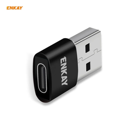 ENKAY ENK-AT105 USB Male to FemaleType-C Aluminium Alloy Adapter Converter, Support Quick Charging & Data Transmission, ENKAY ENK-AT105 Black, ENKAY ENK-AT105 Red, ENKAY ENK-AT105 Gold, ENKAY ENK-AT105 Rose Gold