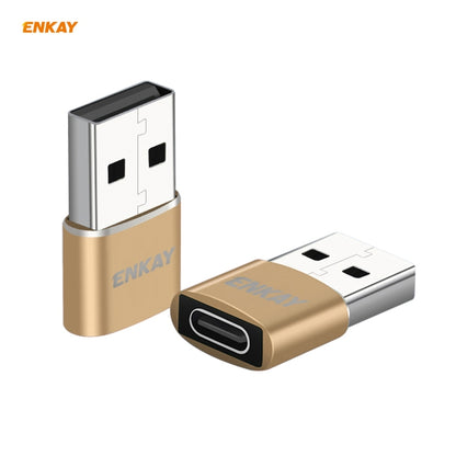 ENKAY ENK-AT105 USB Male to FemaleType-C Aluminium Alloy Adapter Converter, Support Quick Charging & Data Transmission, ENKAY ENK-AT105 Gold, ENKAY ENK-AT105 Rose Gold, ENKAY ENK-AT105 Black, ENKAY ENK-AT105 Red