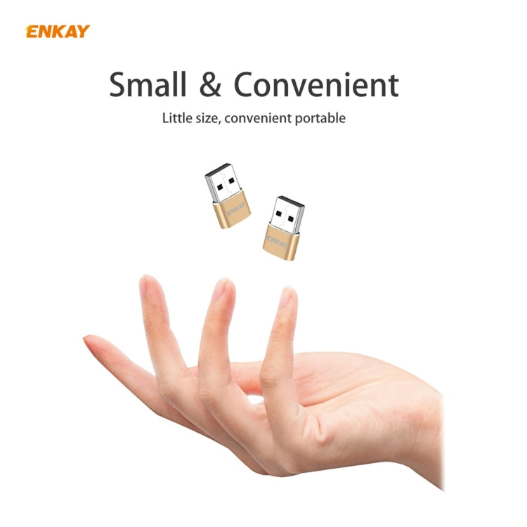 ENKAY ENK-AT105 USB Male to FemaleType-C Aluminium Alloy Adapter Converter, Support Quick Charging & Data Transmission, ENKAY ENK-AT105 Black, ENKAY ENK-AT105 Red, ENKAY ENK-AT105 Gold, ENKAY ENK-AT105 Rose Gold