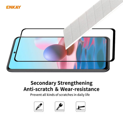 ENKAY Hat-Prince Full Glue 0.26mm 9H 2.5D Tempered Glass Full Coverage Film, For Redmi Note 10 / Note 10S, For Redmi Note 10 Pro / Note 10 Pro Max, For OnePlus 9 / 9R, For Huawei P50 (1 PC)