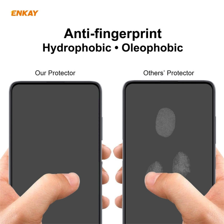 2 PCS ENKAY Hat-Prince Full Glue 0.26mm 9H 2.5D Tempered Glass Full Coverage Film, For Redmi Note 10 / Note 10S, For Redmi Note 10 Pro / Note 10 Pro Max, For OnePlus 9 / 9R, For Huawei P50
