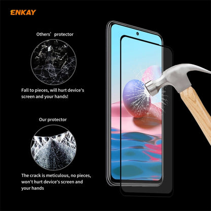 5 PCS ENKAY Hat-Prince Full Glue 0.26mm 9H 2.5D Tempered Glass Full Coverage Film, For Redmi Note 10 / Note 10S, For Redmi Note 10 Pro / Note 10 Pro Max, For OnePlus 9 / 9R, For Huawei P50 (5 PCS)