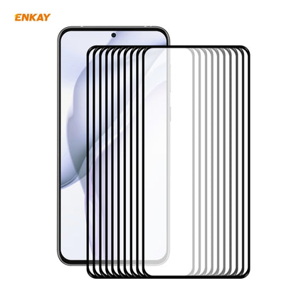 10 PCS ENKAY Hat-Prince Full Glue 0.26mm 9H 2.5D Tempered Glass Full Coverage Film, For Redmi Note 10 / Note 10S, For Redmi Note 10 Pro / Note 10 Pro Max, For OnePlus 9 / 9R, For Huawei P50