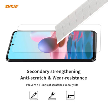 2 PCS ENKAY Hat-Prince 0.26mm 9H 2.5D Curved Edge Tempered Glass Film, For Redmi Note 10 / Note 10S, For Redmi Note 10 Pro / Note 10 Pro Max, For OnePlus 9 / 9R, For Huawei P50