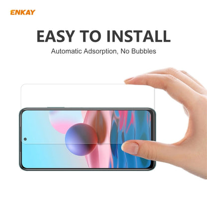 2 PCS ENKAY Hat-Prince 0.26mm 9H 2.5D Curved Edge Tempered Glass Film, For Redmi Note 10 / Note 10S, For Redmi Note 10 Pro / Note 10 Pro Max, For OnePlus 9 / 9R, For Huawei P50