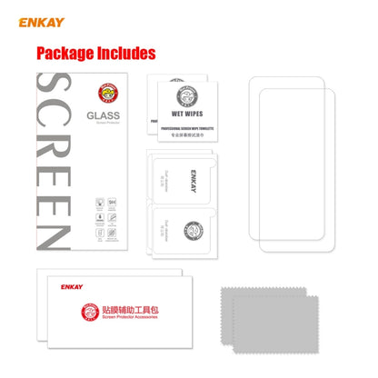 2 PCS ENKAY Hat-Prince 0.26mm 9H 2.5D Curved Edge Tempered Glass Film, For Redmi Note 10 / Note 10S, For Redmi Note 10 Pro / Note 10 Pro Max, For OnePlus 9 / 9R, For Huawei P50