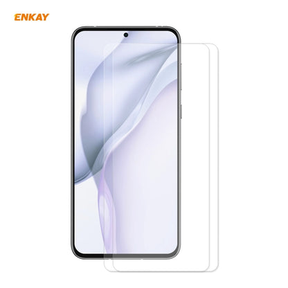 2 PCS ENKAY Hat-Prince 0.26mm 9H 2.5D Curved Edge Tempered Glass Film, For Redmi Note 10 / Note 10S, For Redmi Note 10 Pro / Note 10 Pro Max, For OnePlus 9 / 9R, For Huawei P50