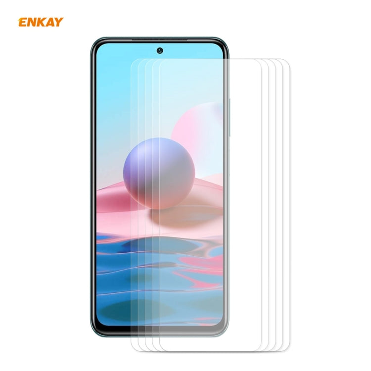 5 PCS ENKAY Hat-Prince 0.26mm 9H 2.5D Curved Edge Tempered Glass Film, For Redmi Note 10 / Note 10S, For Redmi Note 10 Pro / Note 10 Pro Max, For OnePlus 9 / 9R, For Huawei P50