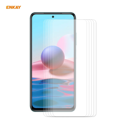 5 PCS ENKAY Hat-Prince 0.26mm 9H 2.5D Curved Edge Tempered Glass Film, For Redmi Note 10 / Note 10S, For Redmi Note 10 Pro / Note 10 Pro Max, For OnePlus 9 / 9R, For Huawei P50