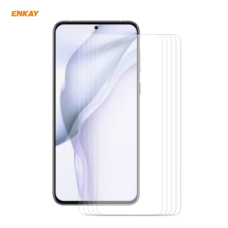 5 PCS ENKAY Hat-Prince 0.26mm 9H 2.5D Curved Edge Tempered Glass Film, For Redmi Note 10 / Note 10S, For Redmi Note 10 Pro / Note 10 Pro Max, For OnePlus 9 / 9R, For Huawei P50