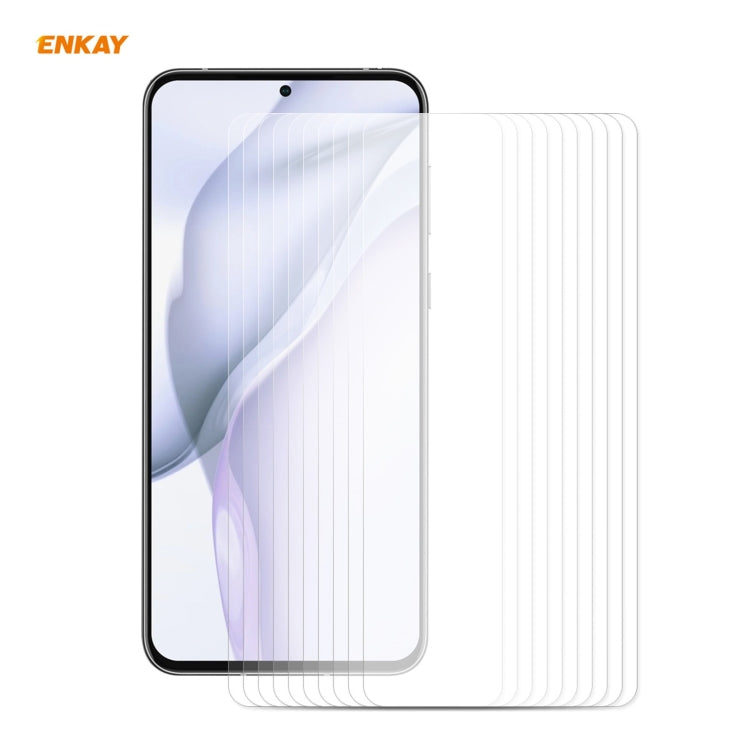 10 PCS ENKAY Hat-Prince 0.26mm 9H 2.5D Curved Edge Tempered Glass Film, For Redmi Note 10 / Note 10S, For Redmi Note 10 Pro / Note 10 Pro Max, For OnePlus 9 / 9R, For Huawei P50