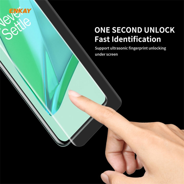 Pour OnePlus 9 Pro ENKAY Hat-Prince Film de protection d'écran souple incurvé PET 3D plein écran avec courbure à chaud HD, 1 pièce, 2 pièces, 5 pièces, 10 pièces