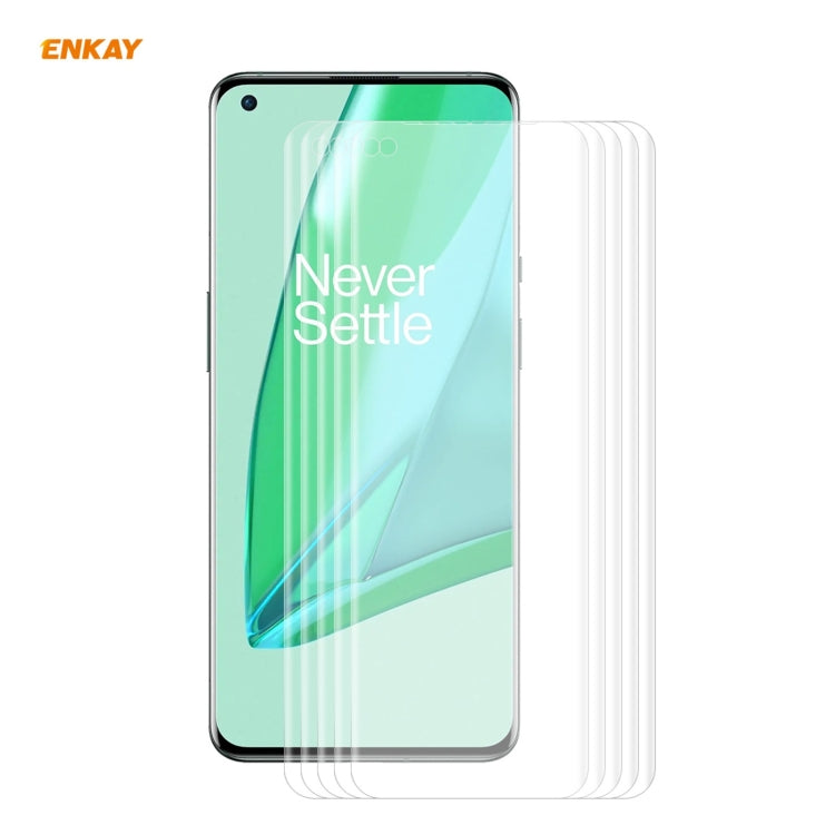 Pour OnePlus 9 Pro ENKAY Hat-Prince Film de protection d'écran souple incurvé PET 3D plein écran avec courbure à chaud HD, 1 pièce, 2 pièces, 5 pièces, 10 pièces
