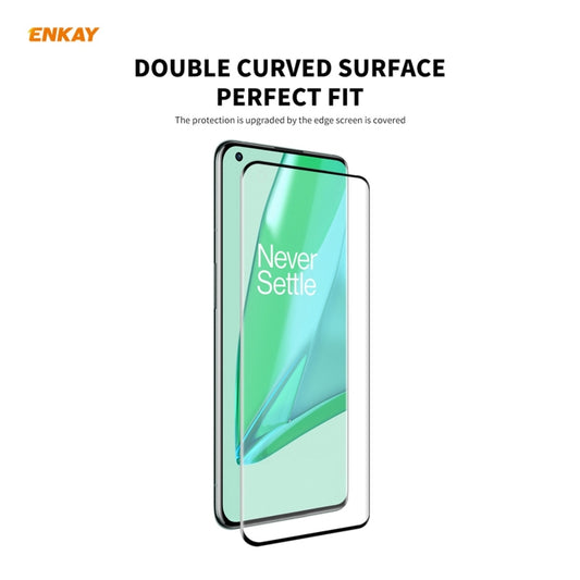 Pour OnePlus 9 Pro ENKAY Hat-Prince 0.26mm 9H 3D Film en verre trempé anti-explosion incurvé plein écran à courbure thermique, 1 pièce, 2 pièces, 5 pièces