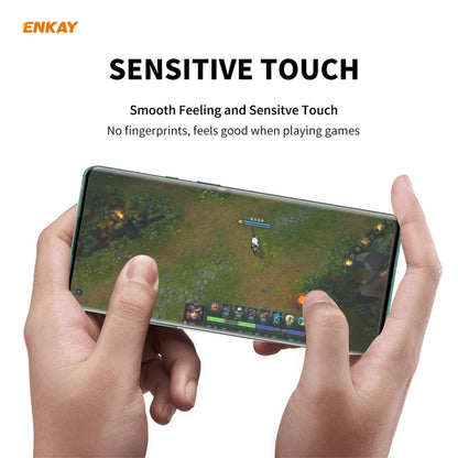 For OnePlus 9 Pro ENKAY Hat-Prince 0.26mm 9H 3D Explosion-proof Full Screen Curved Heat Bending Tempered Glass Film, 1 PCS, 2 PCS, 5 PCS