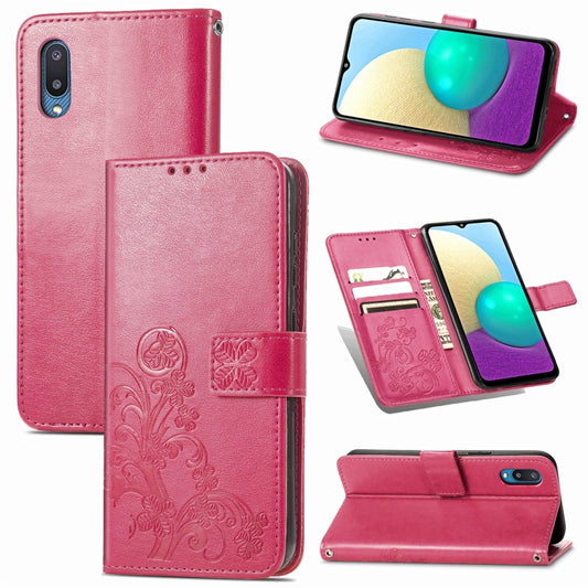 Four-leaf Clasp Embossed Buckle Mobile Phone Protection Leather Case with Lanyard & Card Slot & Wallet & Bracket Function, For Samsung Galaxy A02, For Xiaomi Redmi Note 10 4G, For Google Pixel 5A, For OPPO A93 5G, For LG Stylo 7, For Motorola E7 Power