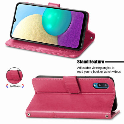 Four-leaf Clasp Embossed Buckle Mobile Phone Protection Leather Case with Lanyard & Card Slot & Wallet & Bracket Function, For Samsung Galaxy A02, For Xiaomi Redmi Note 10 4G, For Google Pixel 5A, For OPPO A93 5G, For LG Stylo 7, For Motorola E7 Power ...