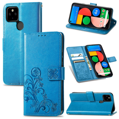 Four-leaf Clasp Embossed Buckle Mobile Phone Protection Leather Case with Lanyard & Card Slot & Wallet & Bracket Function, For Samsung Galaxy A02, For Xiaomi Redmi Note 10 4G, For Google Pixel 5A, For OPPO A93 5G, For LG Stylo 7, For Motorola E7 Power ...