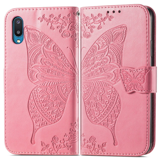 Butterfly Love Flower Embossed Horizontal Flip Leather Case with Bracket & Card Slot & Wallet & Lanyard, For Samsung Galaxy A02, For Huawei Nova 8 Pro, For Xiaomi Redmi Note 10 4G, For OPPO A93, For Google Pixel 5A, For LG Stylo 7 5G