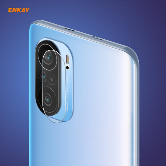 Film de protection en verre trempé Hat-Prince ENKAY de 0,2 mm, dureté 9H, bords arrondis 2.15D, pour objectif de caméra arrière, pour Redmi K40 / K40 Pro / K40 Pro+, pour Redmi Note 10 Pro / Note 10 Pro Max, pour Samsung Galaxy A52 / A72 (4G/5G)