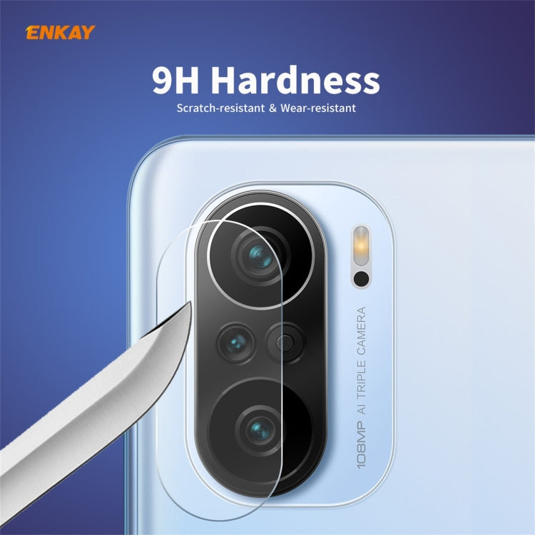 Hat-Prince ENKAY 0.2mm 9H 2.15D Round Edge Rear Camera Lens Tempered Glass Film Protector, For Redmi K40 / K40 Pro / K40 Pro+, For Redmi Note 10 Pro / Note 10 Pro Max, For Samsung Galaxy A52 / A72 (4G/5G)