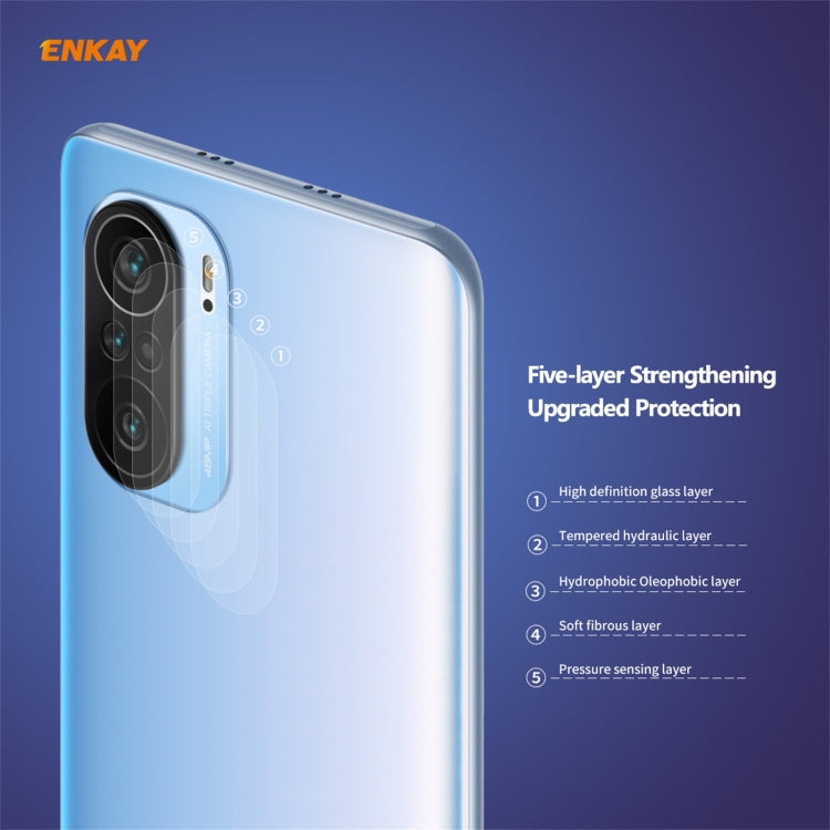 10 PCS Hat-Prince ENKAY 0.2mm 9H 2.15D Round Edge Rear Camera Lens Tempered Glass Film Protector, For Redmi K40 / K40 Pro / K40 Pro+, For Xiaomi Poco F3, For Redmi Note 10 Pro / Note 10 Pro Max, For Samsung Galaxy A52 / A72 (4G/5G)                     ...
