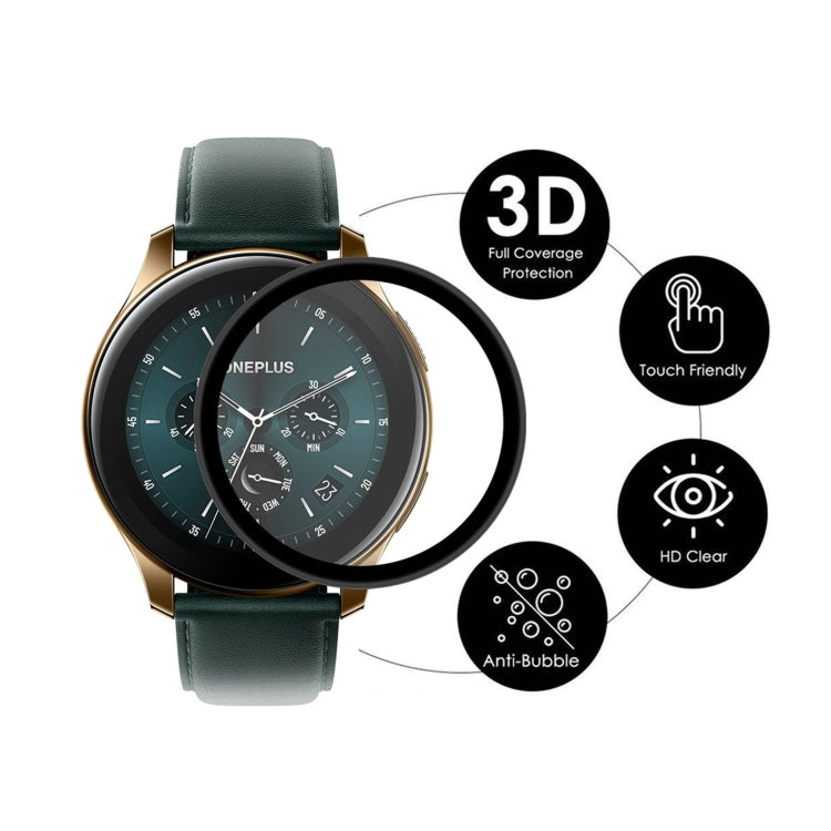 For OnePlus Watch ENKAY Hat-Prince 3D Full Screen Soft PC Edge + PMMA HD Screen Protector Film, 1 PCS, 5 PCS, 10 PCS