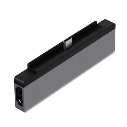 6 in 1 Type-C to HDMI/PD/USB3.0/Audio/SD&TF Card Reader HUB Converter for iPad Pro, 6 in 1