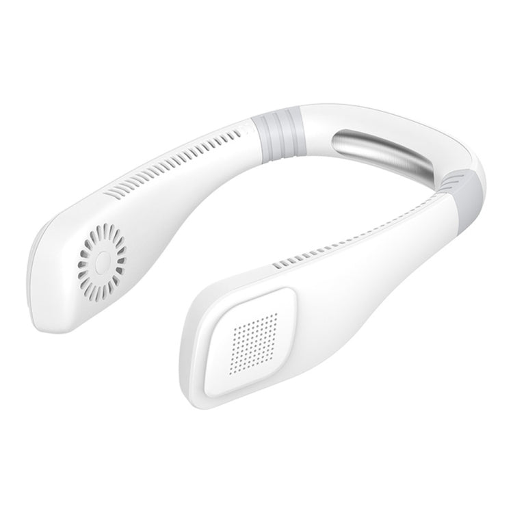Mini ventilateur de cou mains libres USB – Ventilateur portable rechargeable de type casque, 3 niveaux de flux d'air, rotation libre à 360 degrés, parfait pour le sport, le bureau et l'extérieur