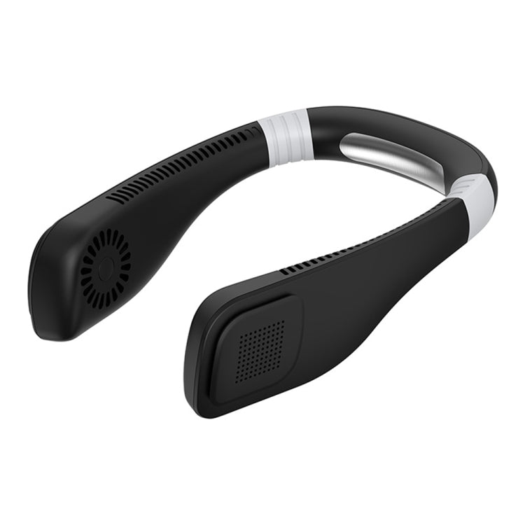 Mini ventilateur de cou mains libres USB – Ventilateur portable rechargeable de type casque, 3 niveaux de flux d'air, rotation libre à 360 degrés, parfait pour le sport, le bureau et l'extérieur