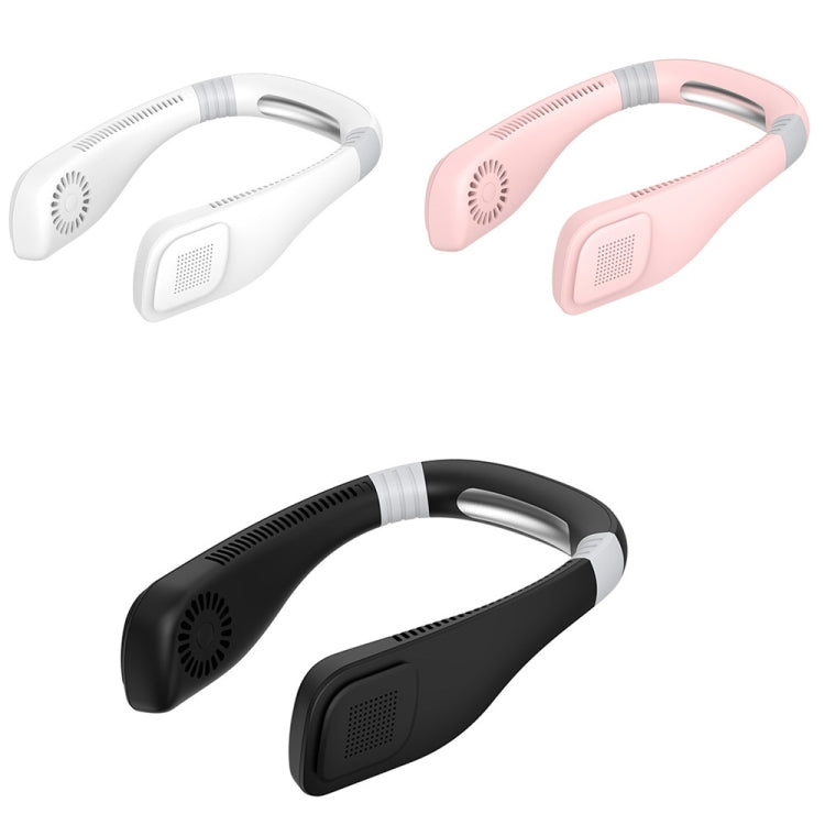 Mini ventilateur de cou mains libres USB – Ventilateur portable rechargeable de type casque, 3 niveaux de flux d'air, rotation libre à 360 degrés, parfait pour le sport, le bureau et l'extérieur