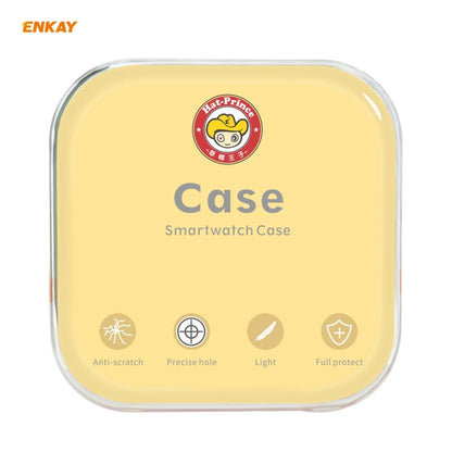 ENKAY Hat-Prince Full Coverage Electroplated PC Case + Tempered Glass Protector for Apple Watch Series 6 / 5 / 4 / SE 40mm, For Apple Watch Series 6 / 5 / 4 / SE 40mm