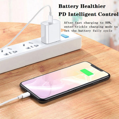PD 20W PD 3.0 Travel Fast Charger Power Adapter with USB-C / Type-C to 8 Pin Fast Charge Data Cable, AU Plug