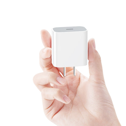 PD 20W Single USB-C / Type-C Port Travel Charger + 3A PD3.0 USB-C / Type-C to 8 Pin Fast Charge Data Cable Set, US Plug, 20W US Plug + PD Cable 1.5m, 20W US Plug + PD Cable 2m