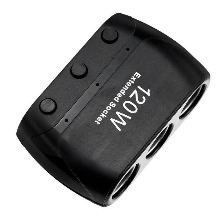Cigarette Lighter Adapter Splitter 3 Sockets Cigarette Lighter Splitter 12V/24V Power Car Charger, 3 Sockets