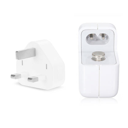 12W USB Charger + USB to 8 Pin Data Cable for iPad / iPhone / iPod Series, UK Plug