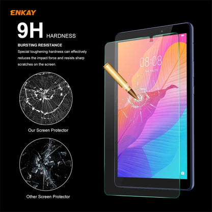 ENKAY Hat-Prince 0.33mm 9H Surface Hardness 2.5D Explosion-proof Tempered Glass Protector Film for Huawei MatePad T 8 / Honor Tablet X7, 1 PCS, 2 PCS